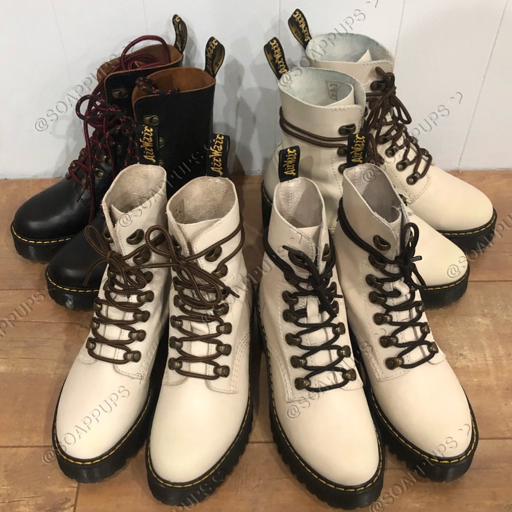 Dr Martens Bone Leona UK4 UK8 Leather Boots